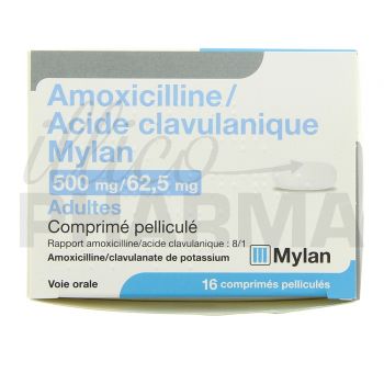 Amoxicilline-acide-clavulanique mylan 500mg